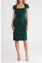 Signature Cap Sleeve Stretch Crepe Sheath Dress