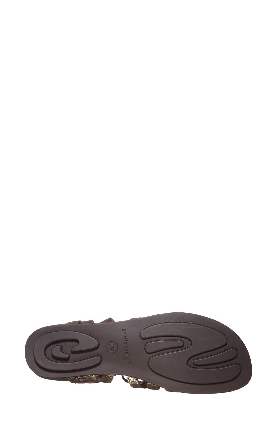 by Kenneth Cole 'Break My Heart 3' Cage Sandal, Alternate, color, BROWN LEATHER