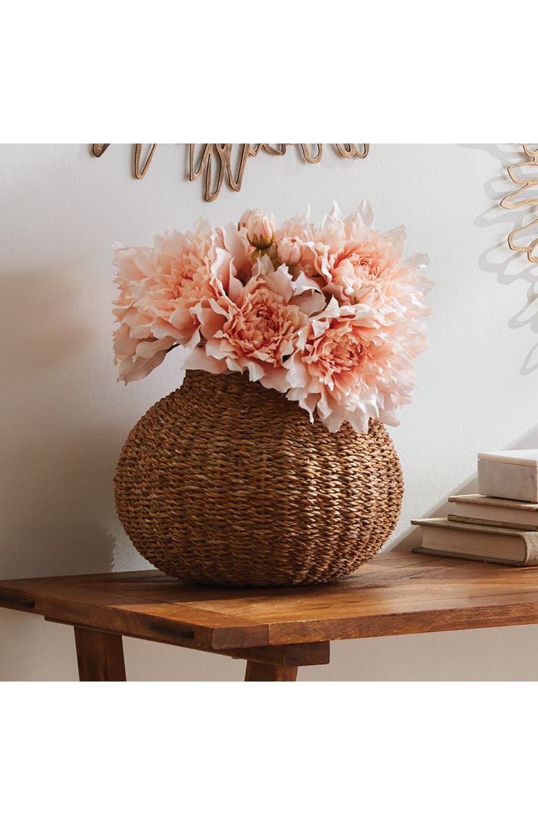 Napa Home & Garden Seagrass Round Vase, Alternate, color, Brown