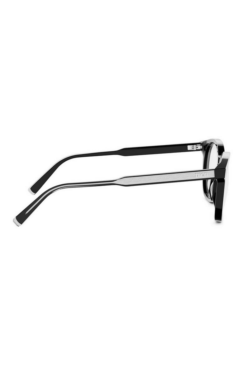 'DiorBotanica O S5I 52mm Square Optical Glasses, Alternate, color, BLACK/ CRYSTAL