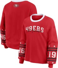 WEAR by Erin Andrews Women's WEAR by Erin Andrews  Scarlet San Francisco 49ers Sport Long-Sleeve T-Shirt
