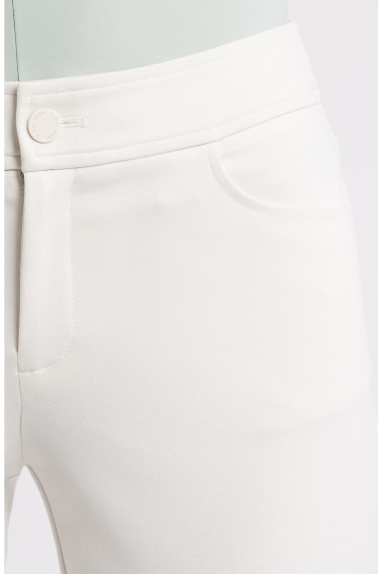 Flat Front Straight Leg Pants, Alternate, color, WHITE DOVE