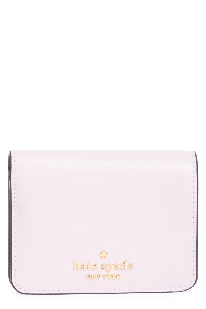 madison saffiano leather wallet, Main, color, PALE AMETHYST