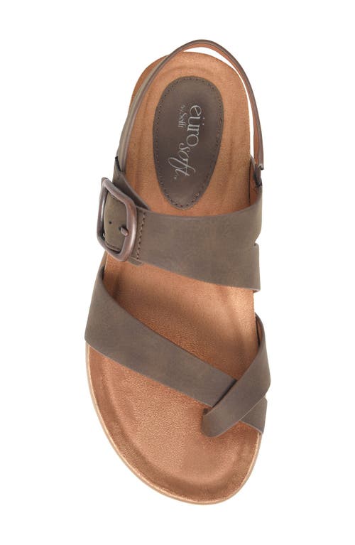 Eurosoft Hampton Toe Loop Slingback Sandal In Mocha