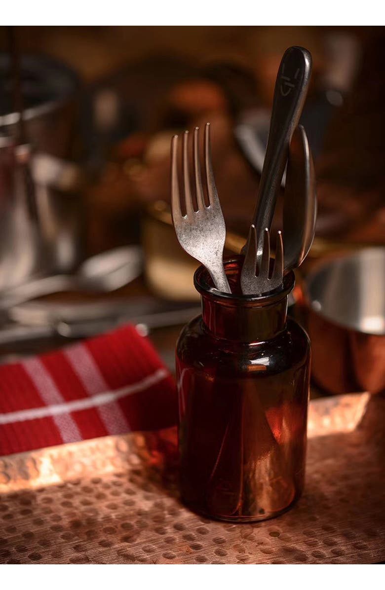 Mepra Vintage Serving Set - 2 Pieces, Alternate, color, Black Gold