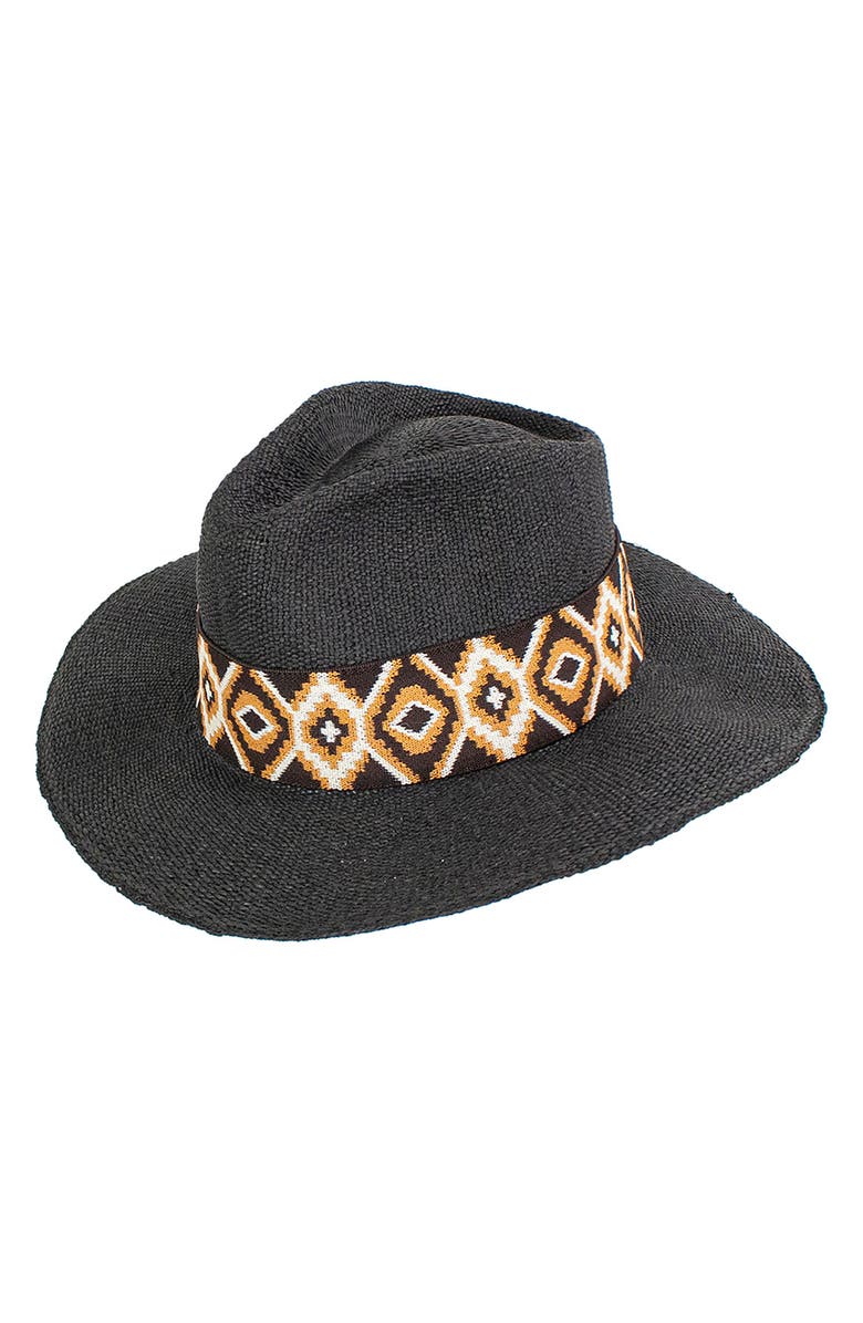 PETER GRIMM Cyra Fedora Hat, Main, color, Black