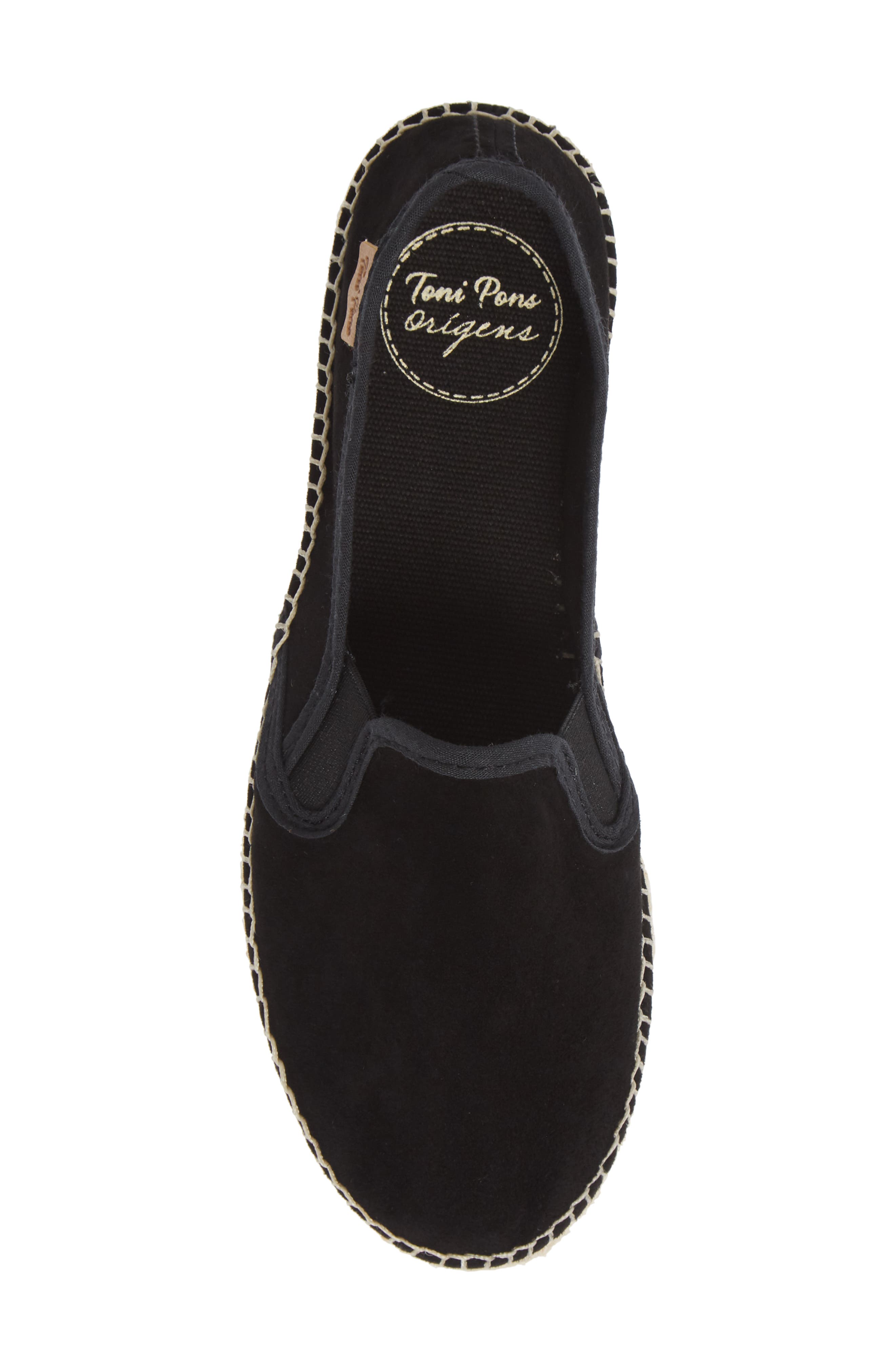 Aran Espadrille Slip-On Sneaker, Alternate, color, BLACK SUEDE