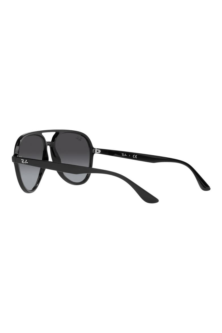 57mm Gradient Aviator Sunglasses, Alternate, color, BLACK / GREY GRADIENT