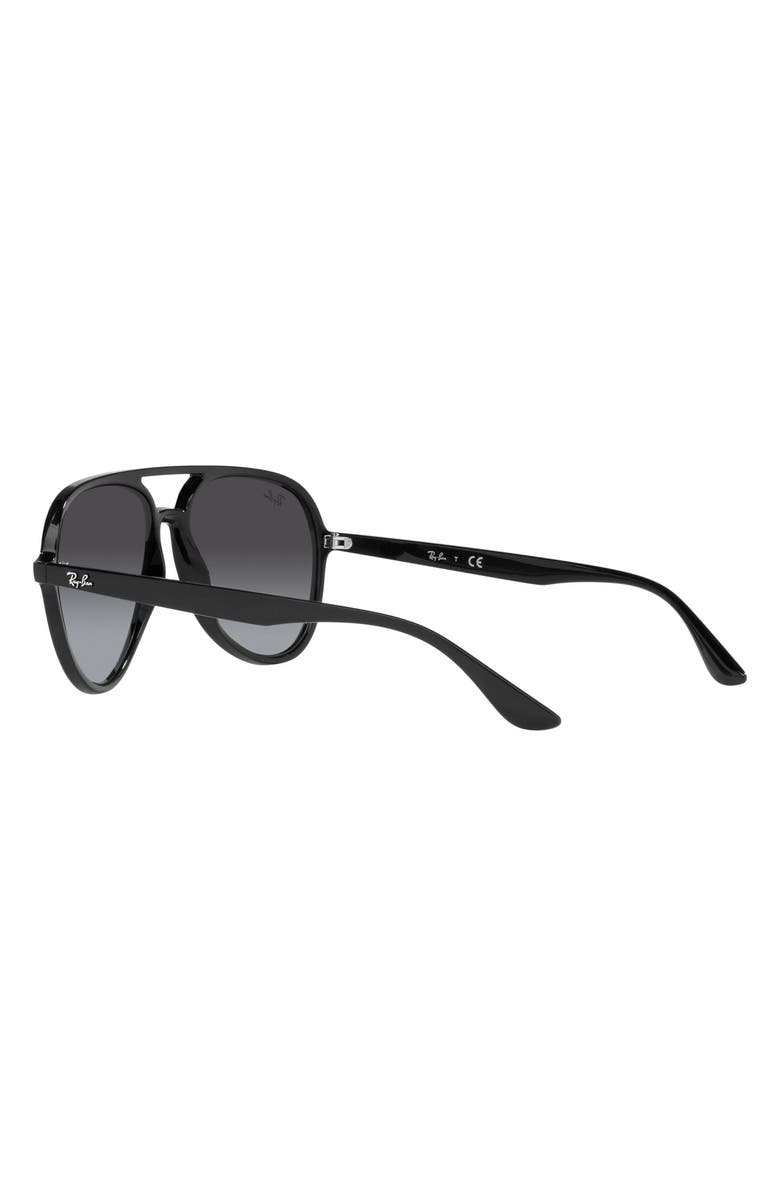 Ray-Ban 57mm Gradient Aviator Sunglasses, Alternate, color, Black / Grey Gradient