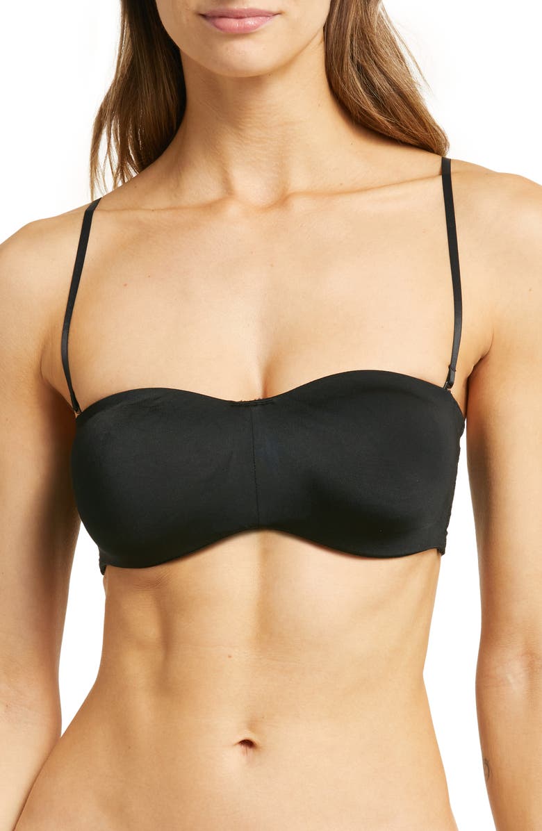 Natori Adapt Underwire Strapless Bandeau Bra, Alternate, color, Black