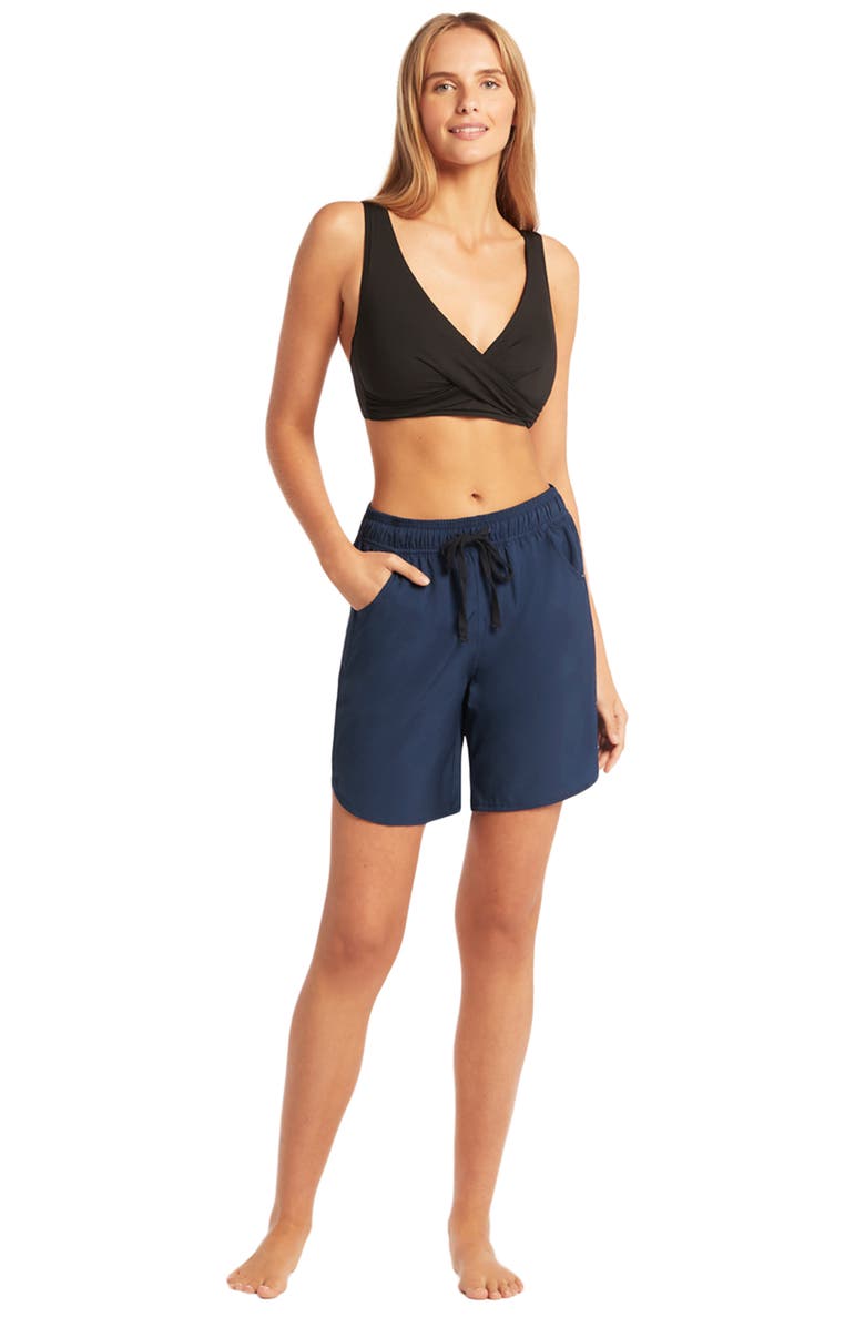 Sea Level 7-Inch Stretch Board Shorts, Alternate, color, Nightsky