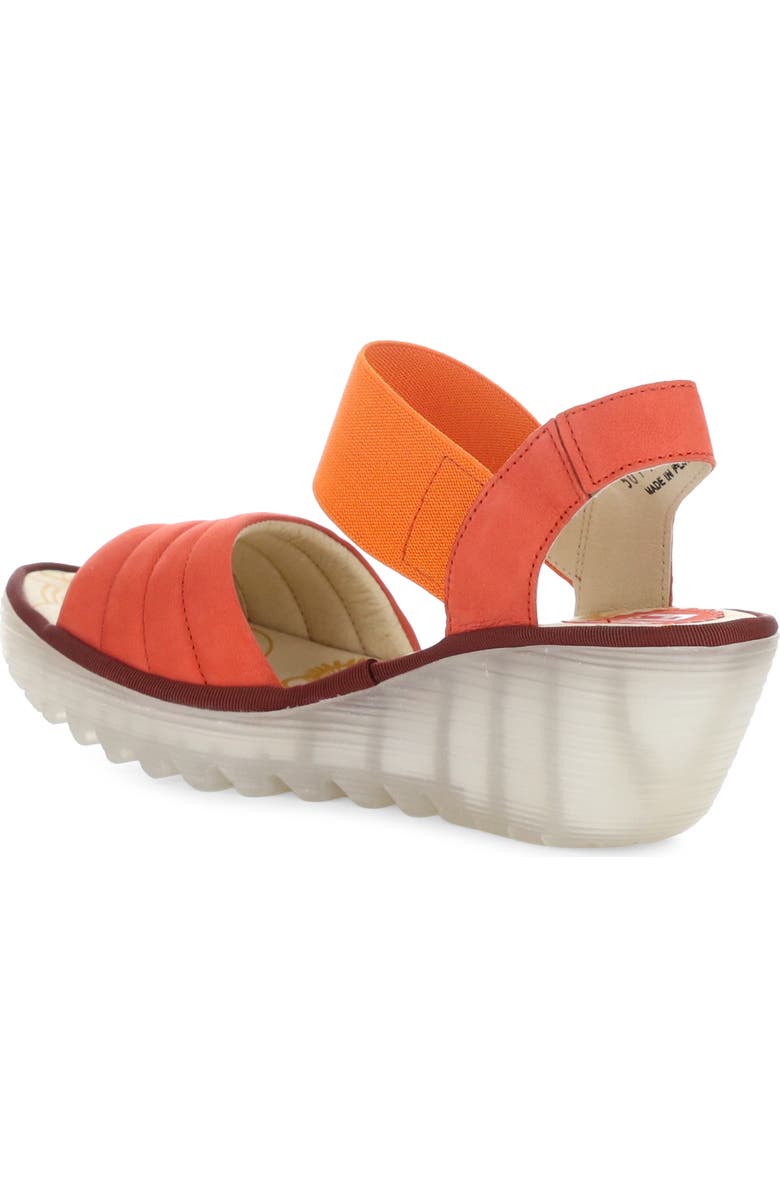 Fly London Yiko Platform Wedge Sandal, Alternate, color, 003 Devil Red Cupido