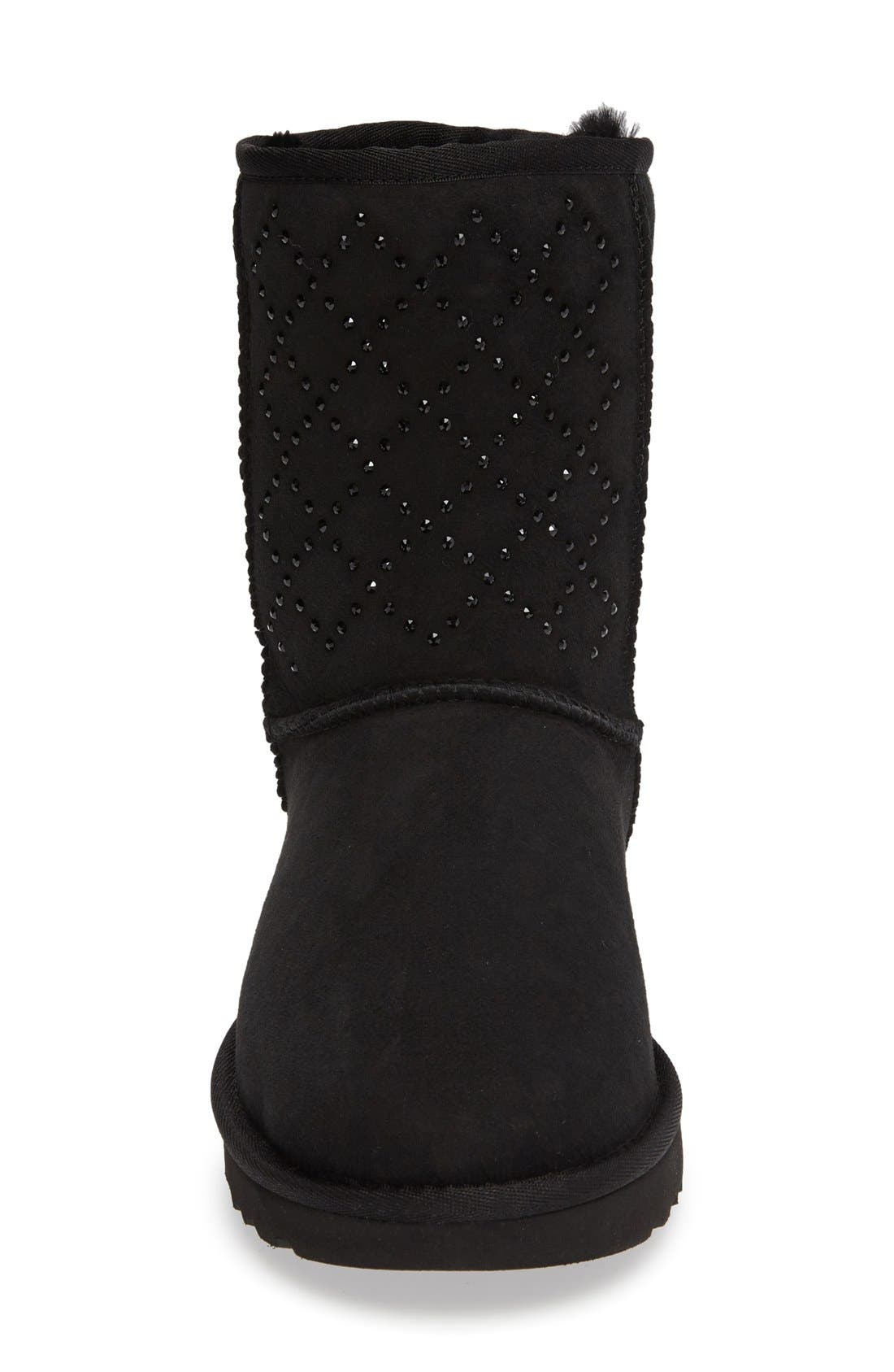 UGG<sup>®</sup> Classic Short - Crystal Genuine Shearling Lined Boot, Alternate, color, 