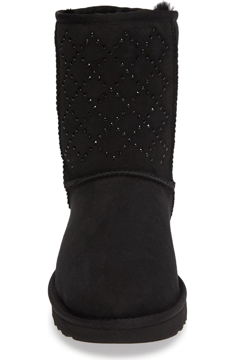 UGG<sup>®</sup> Classic Short - Crystal Genuine Shearling Lined Boot, Alternate, color,