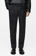 MANGO Regular Fit Pleated Pants