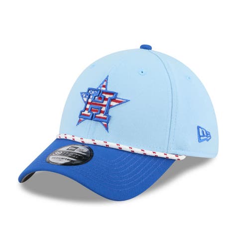 Men's New Era Light Blue/Blue Houston Astros 2025 Fourth of July 39THIRTY Flex Hat