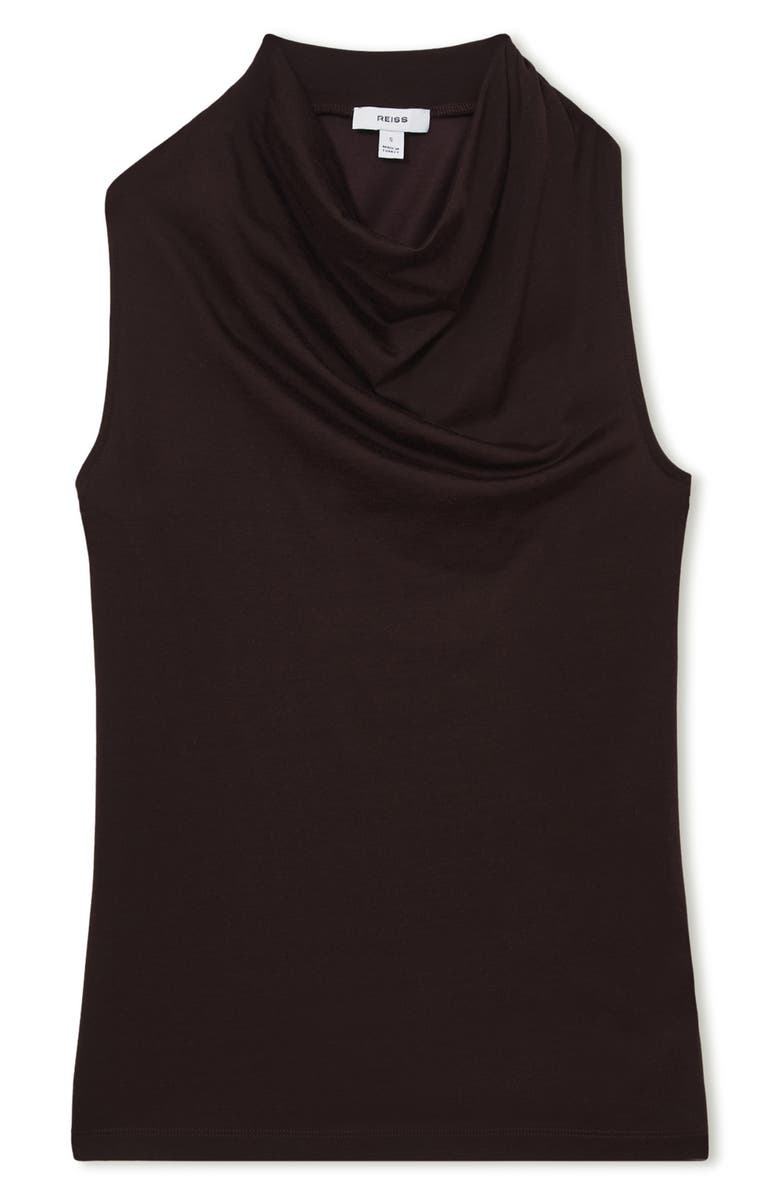 Reiss Darla Cowl Neck Shell, Alternate, color, Plum Purple