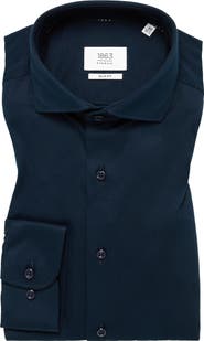 1863 by Eterna Jersey Slim Fit Dress Shirt