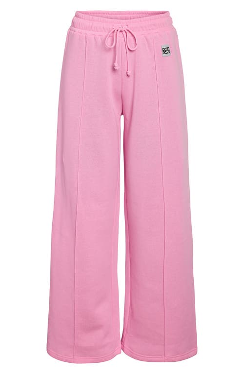 Shop Noisy May Arya Wide Leg Sweatpants In Bonbon