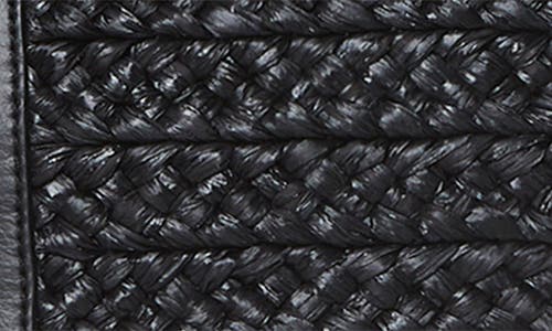 Helen Kaminski Pinimil Woven Raffia Tote Bag In Charcoal/black