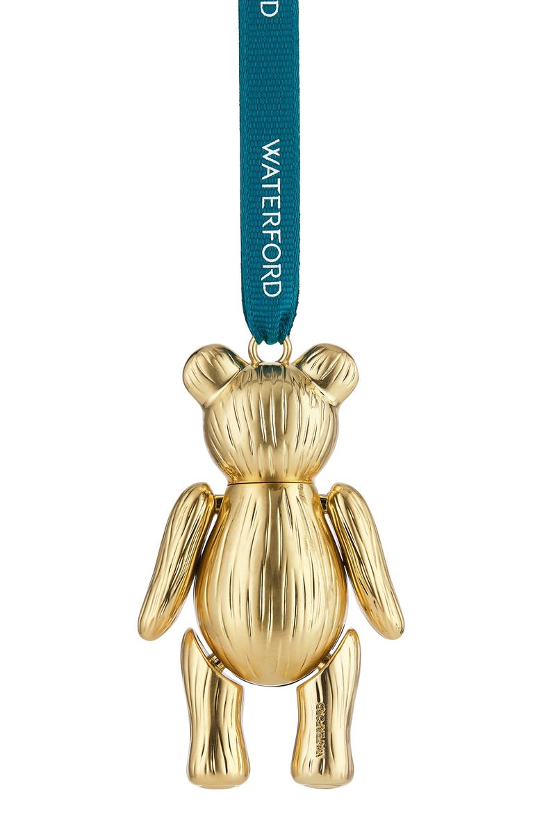 Teddy Golden Ornament, Alternate, color, GOLD