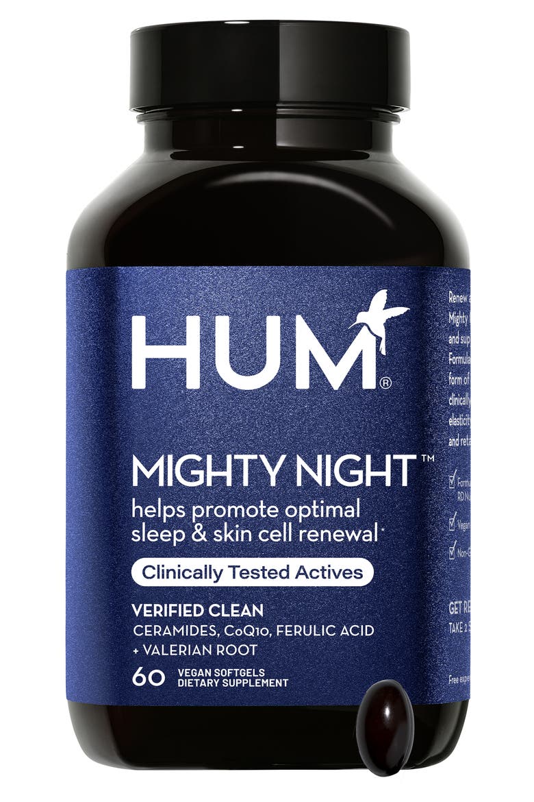Mighty Night™ Overnight Renewal Supplement with Ceramides, CoQ10 & Ferulic Acid Supplement, Main, color, NO COLOR