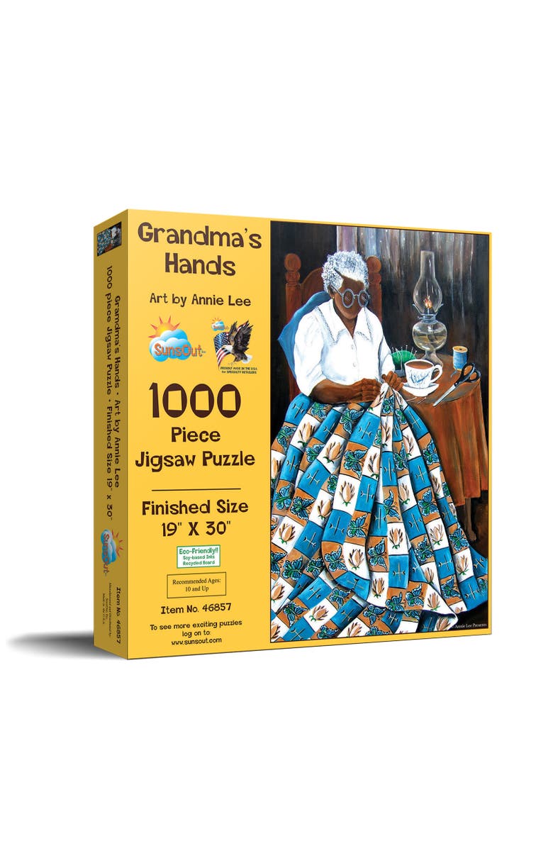Sunsout Grandma's Hands 1000 piece Jigsaw Puzzle for Adults, Main, color, Multicolor