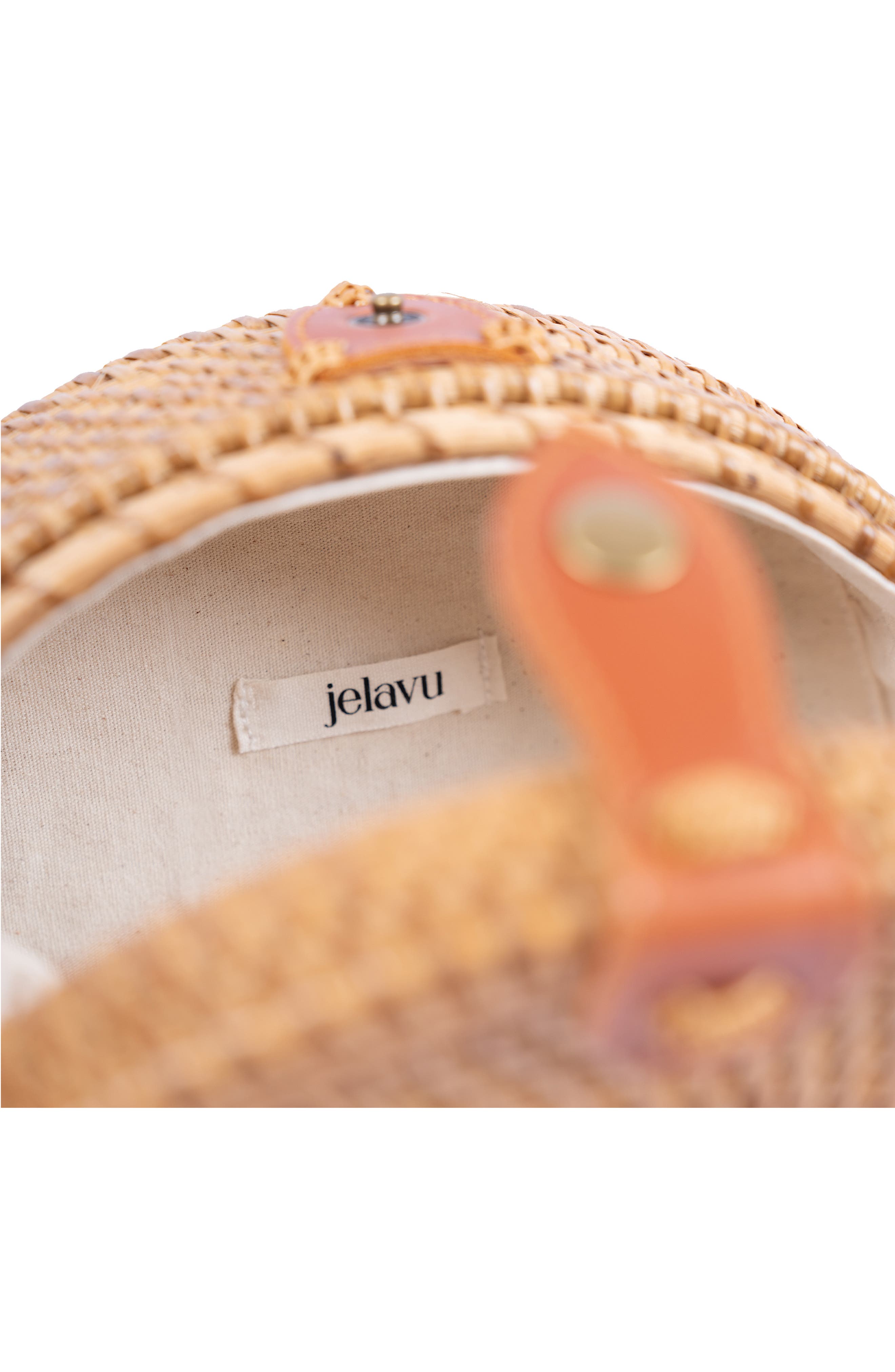 Jelavu Ata Bali Woven Rattan Canteen Crossbody Bag, Alternate, color, Tan