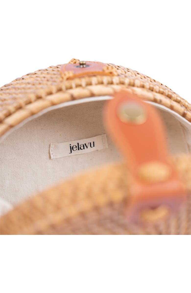 Jelavu Ata Bali Woven Rattan Canteen Crossbody Bag, Alternate, color, Tan