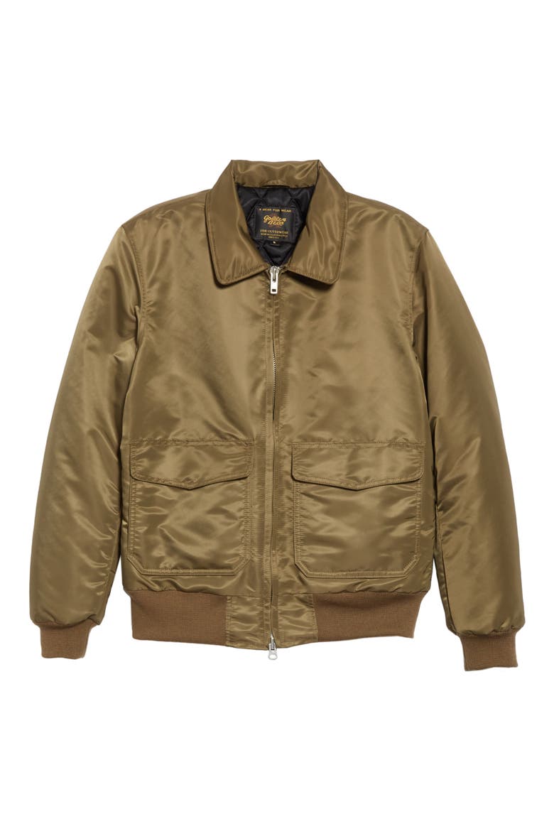 Flight Jacket (Nordstrom Exclusive), Main, color, OLIVE