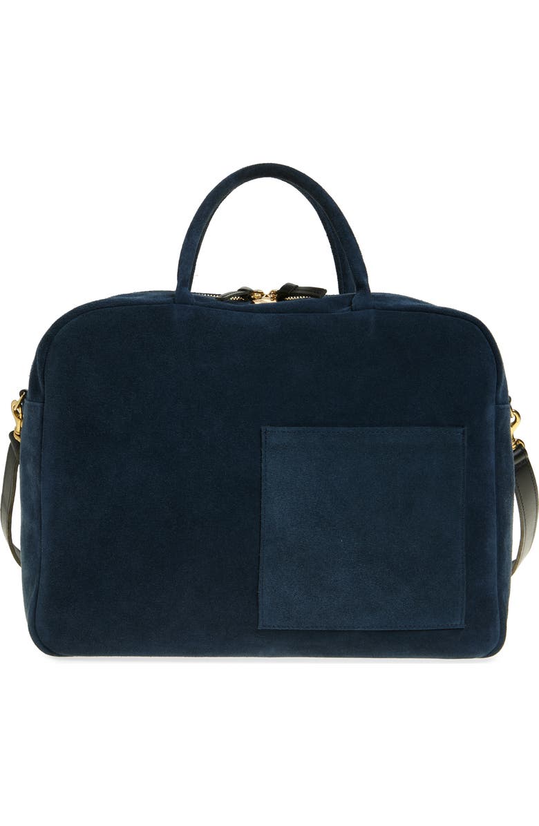 Clare V. Claude Suede Top Handle Bag, Main, color,