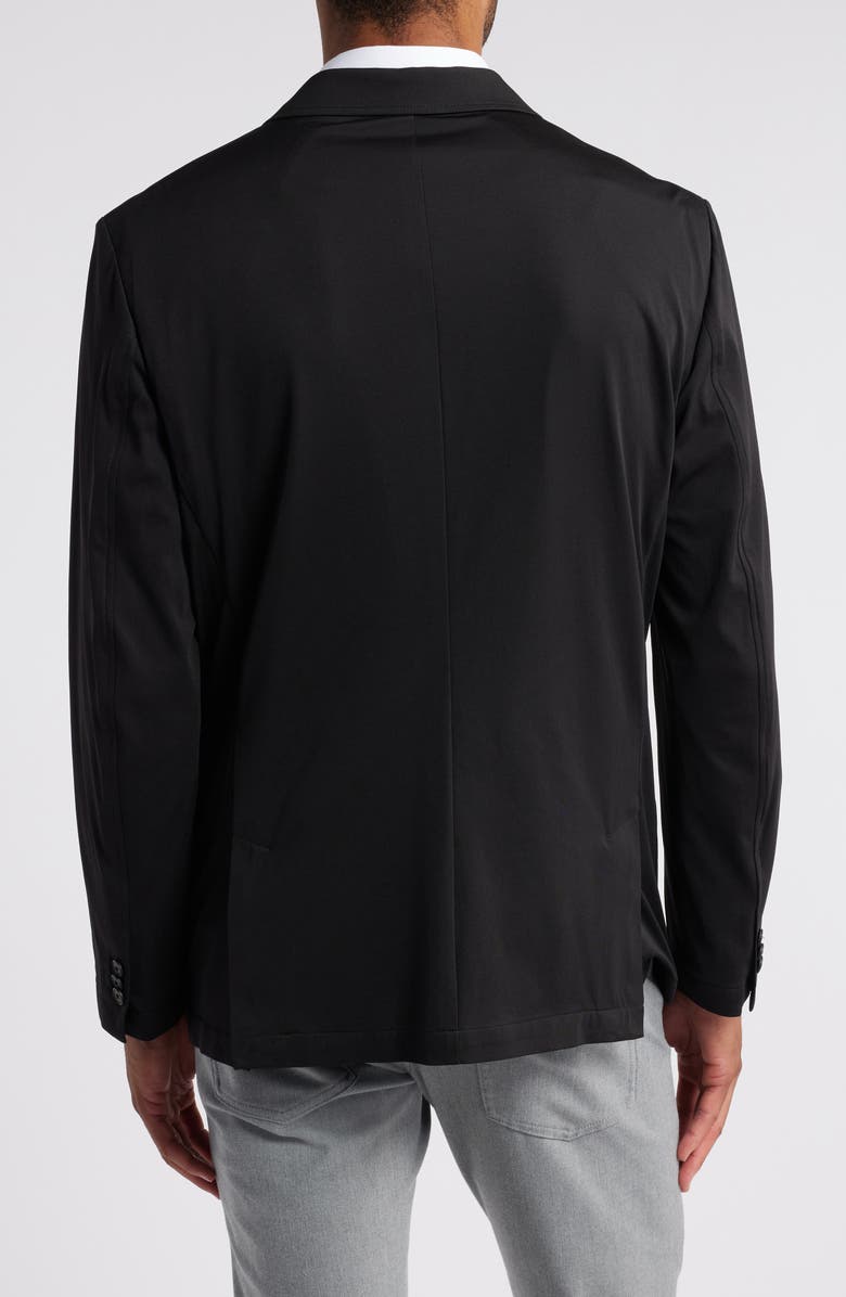 Johnston & Murphy XC Flex<sup>®</sup> Solid Black Knit Sport Coat, Alternate, color, Black