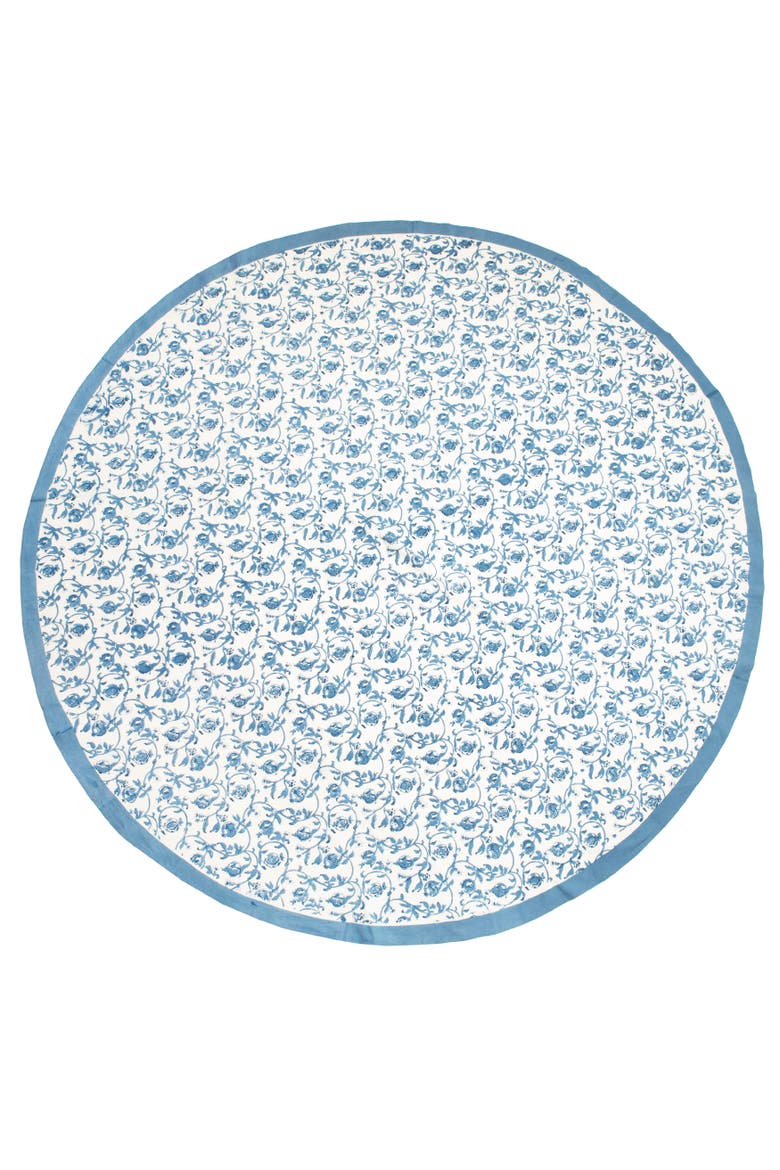 Granada Tablecloth, Main, color, Cornflower Blue 90" Round