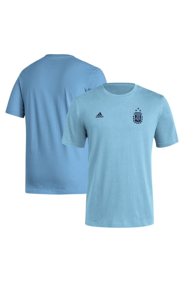 adidas Men's adidas Light Blue Argentina National Team Crest T-Shirt, Main, color, Light Blue