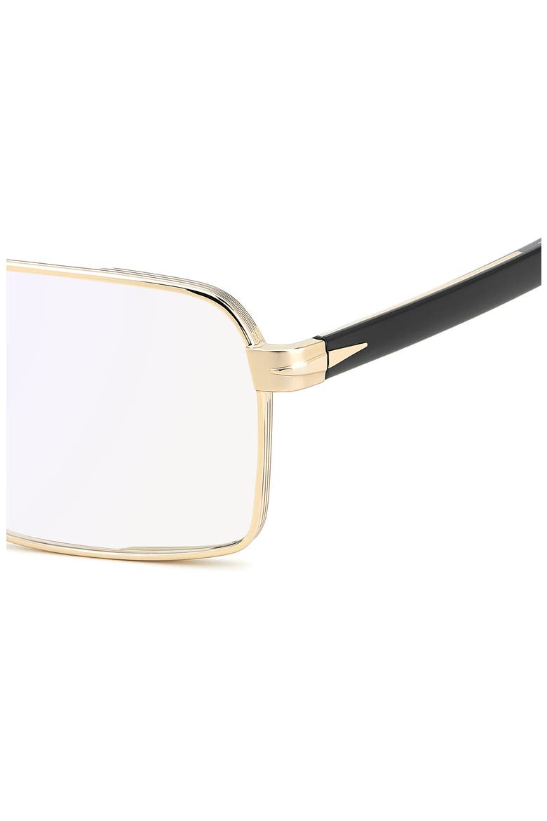 57mm Rectangular Optical Glasses, Alternate, color, GOLD BLACK