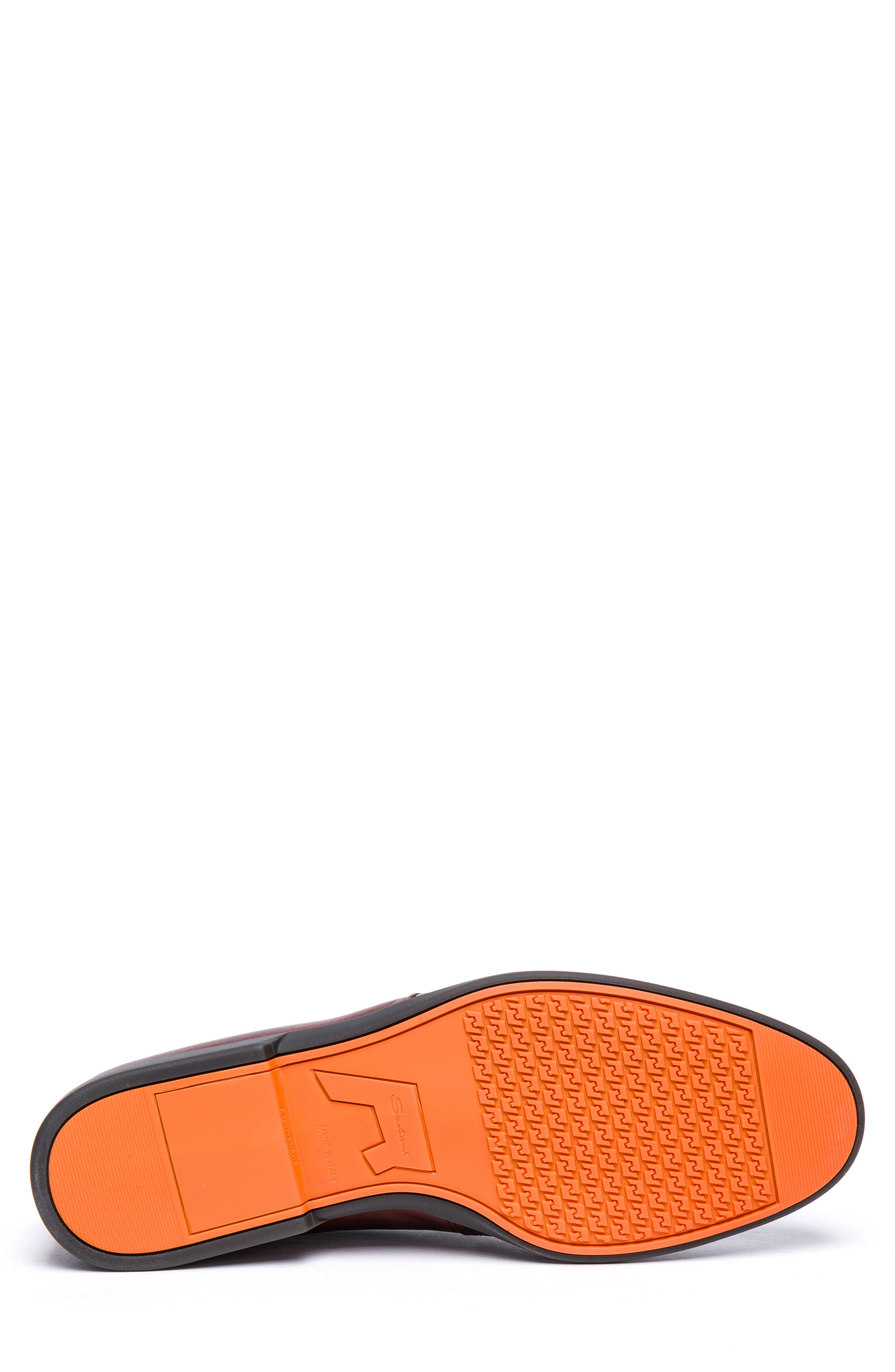 Santoni Malibu Loafer, Alternate, color, Dark Brown Leather