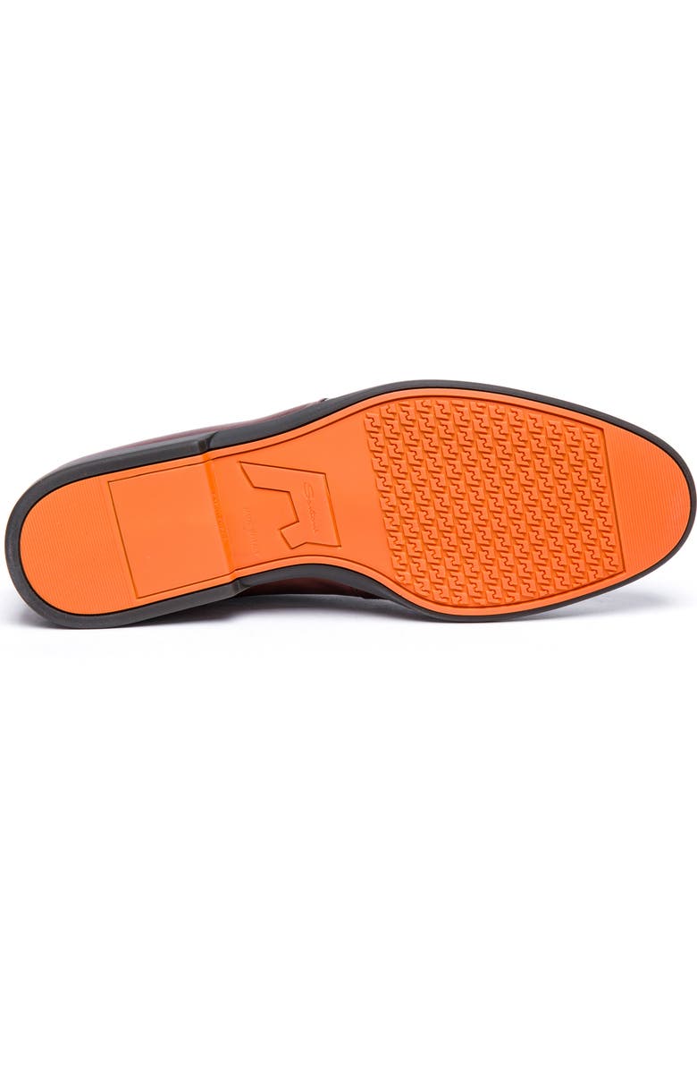 Santoni Malibu Loafer, Alternate, color, Dark Brown Leather