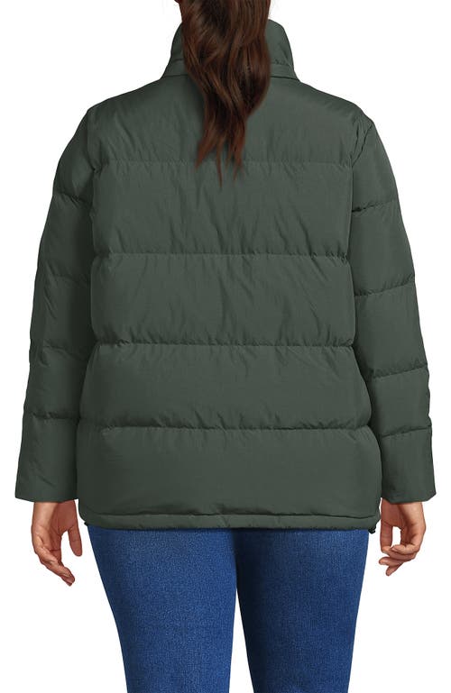 Lands' End Wide Channel 600 Down Puffer Jacket In Green