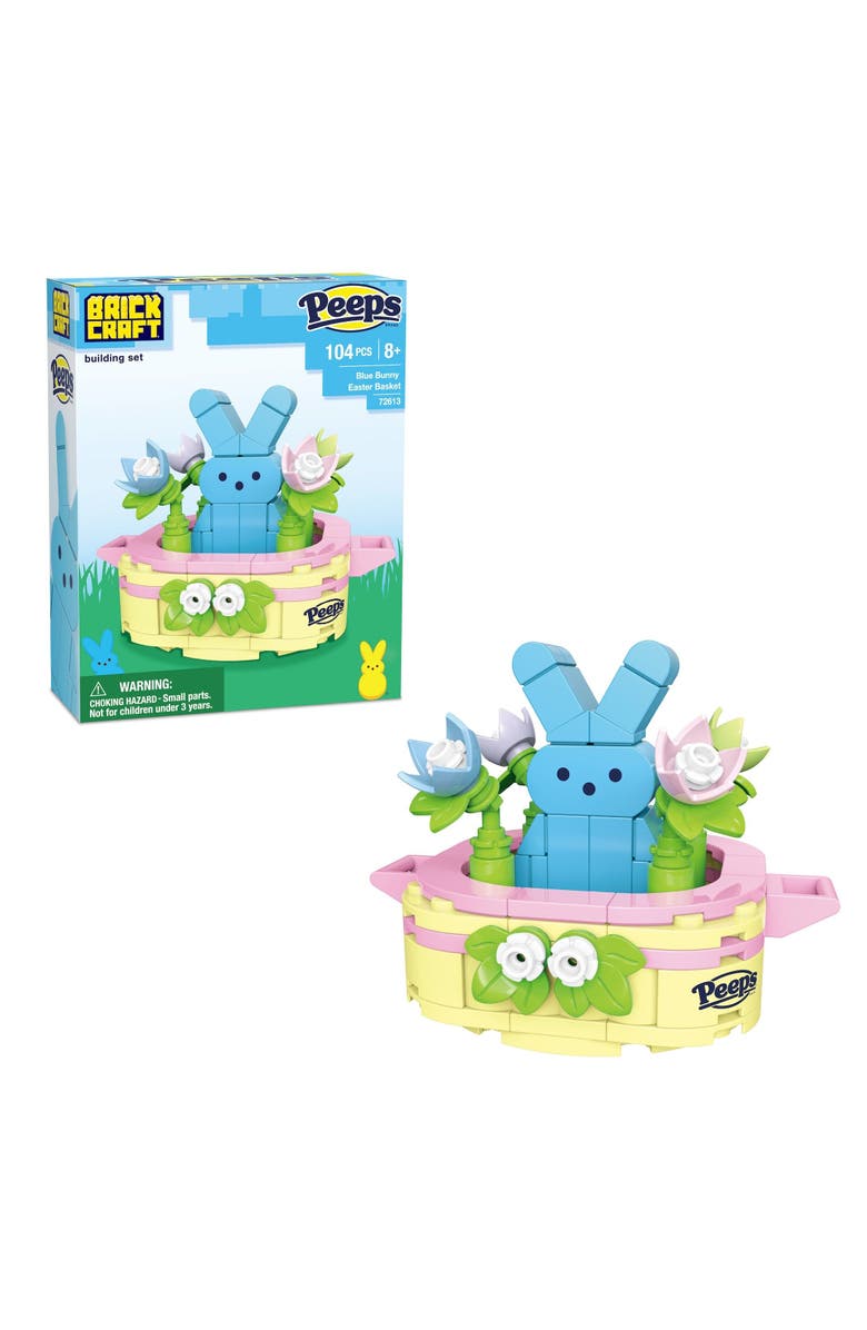 Brickcraft Peeps Blue Bunny Easter Basket Building Set, Main, color, Ivory