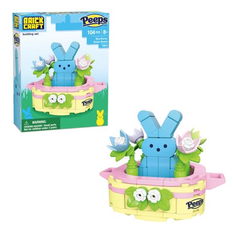 Peeps Blue Bunny Easter Basket Building Set