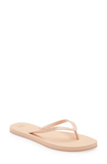 Stuart Weitzman Embossed Flip Flop in Poudre at Nordstrom Rack, Size 4