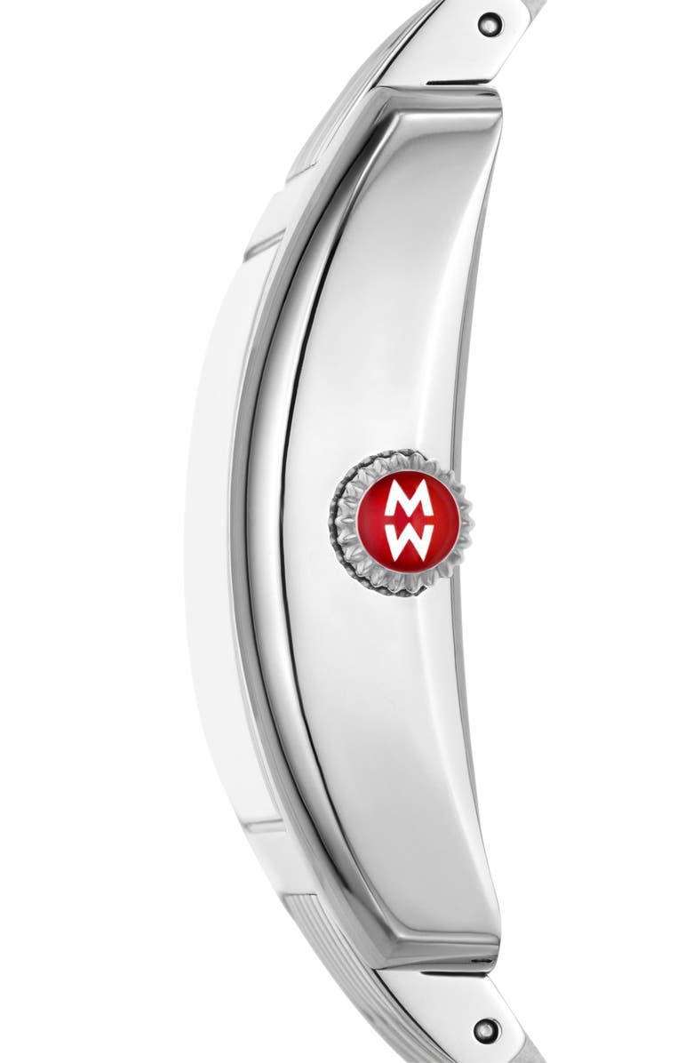 MICHELE Urban Mini Diamond Bracelet Watch, 29mm, Alternate, color, Silver