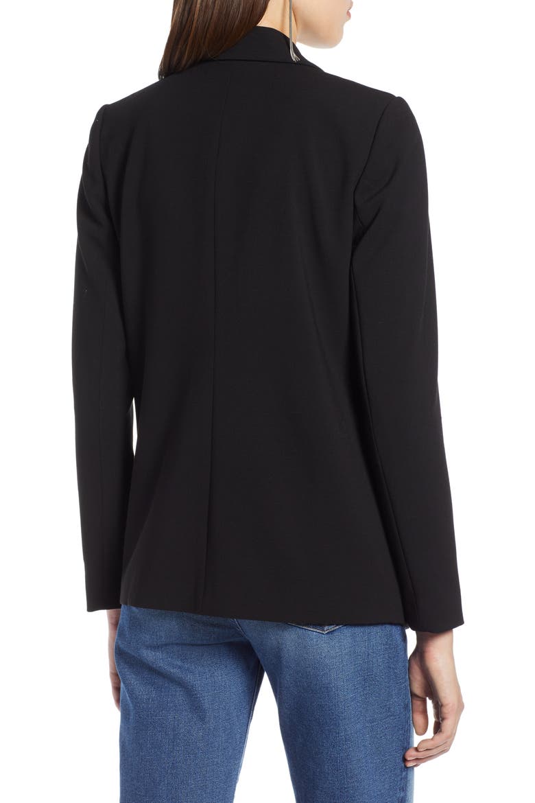 Open Front Blazer, Alternate, color, BLACK