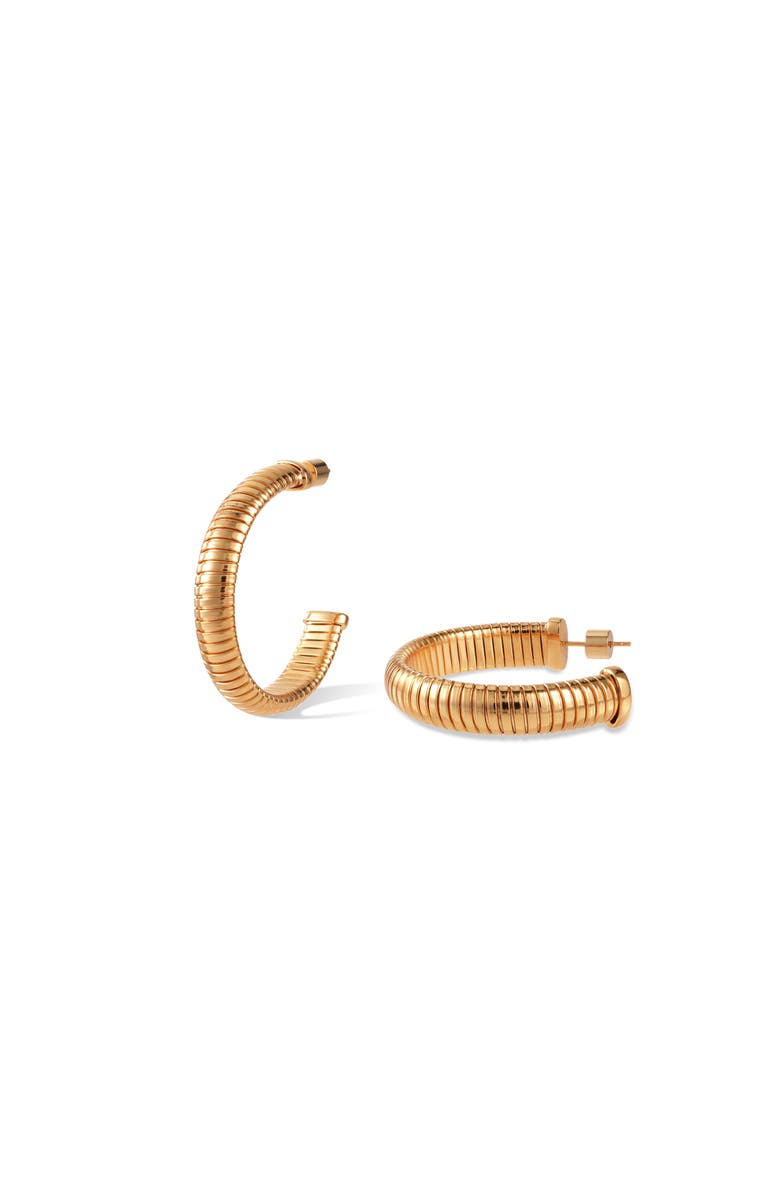 RC RETRO CHIC Large Minimalist Hoop Earrings, Alternate, color, Gold