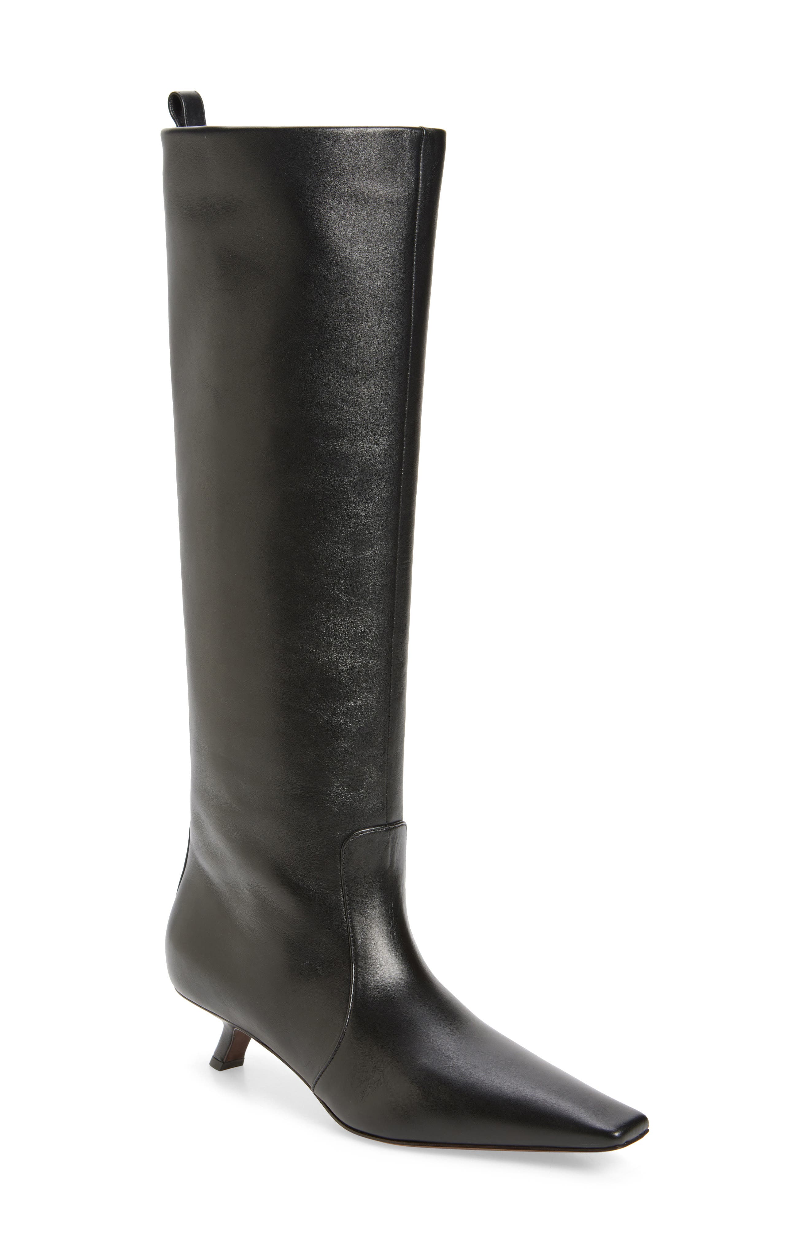 Brunello Cucinelli Kitten Heel Tall Boot, Main, color, 