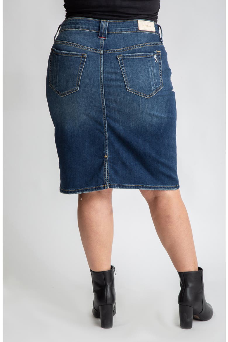 Denim Pencil Skirt, Alternate, color, VIRGINIA