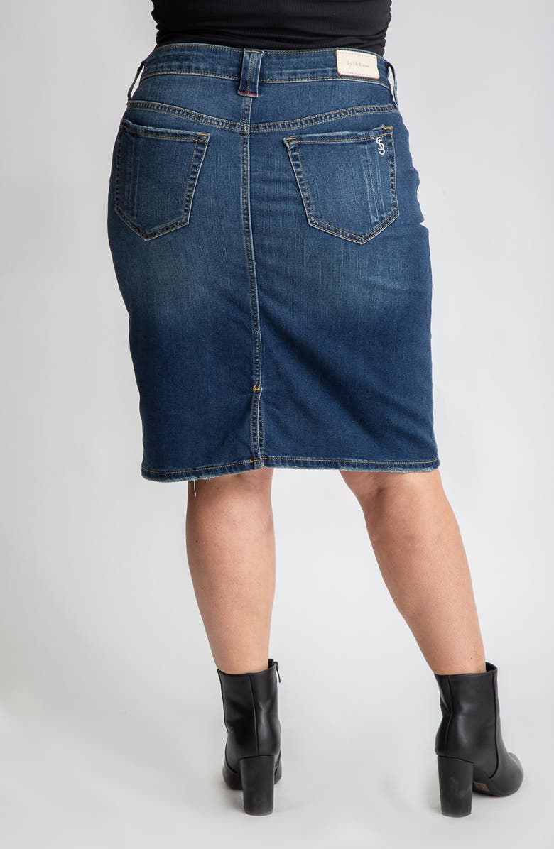 SLINK Jeans Denim Pencil Skirt, Alternate, color, Virginia