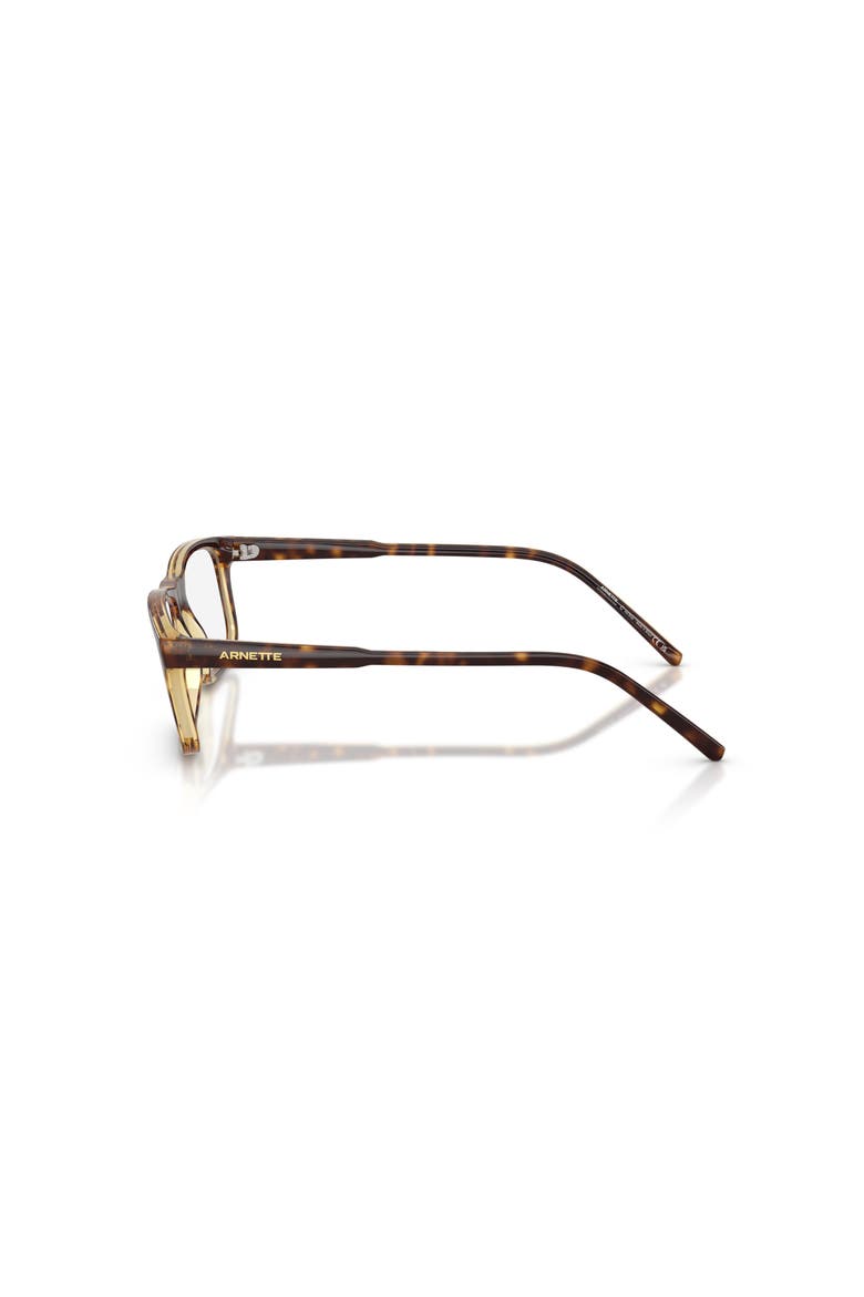 54mm Rectangle optical glasses, Alternate, color, Brown