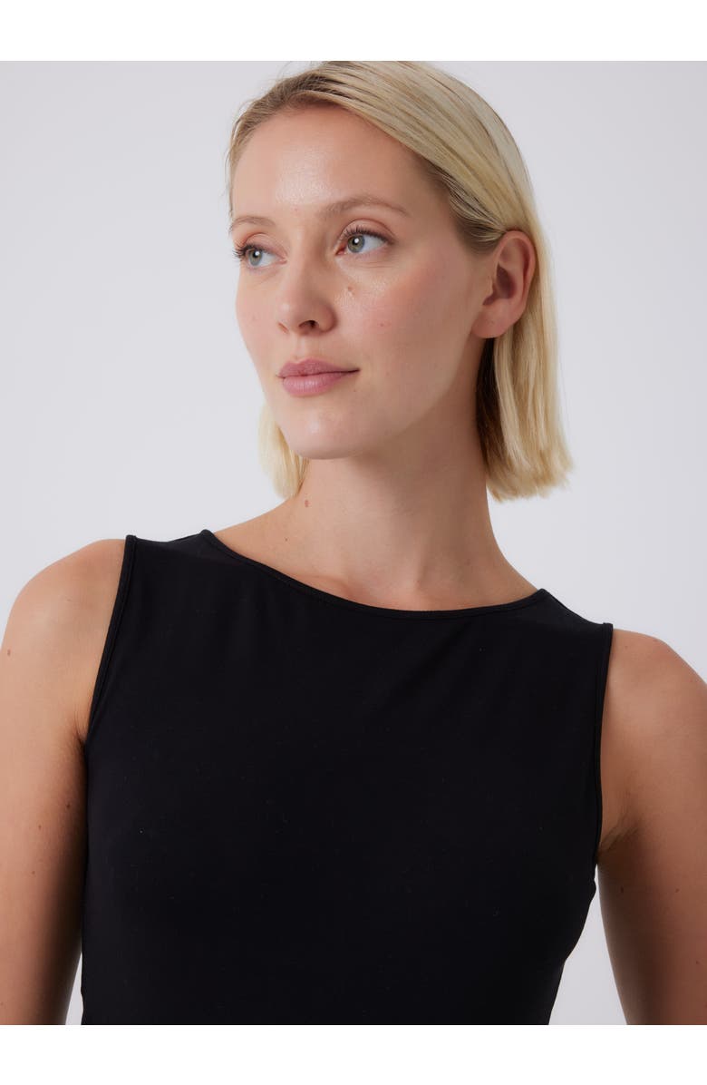 Majestic Filatures Soft Touch Crewneck Tank, Alternate, color, Noir