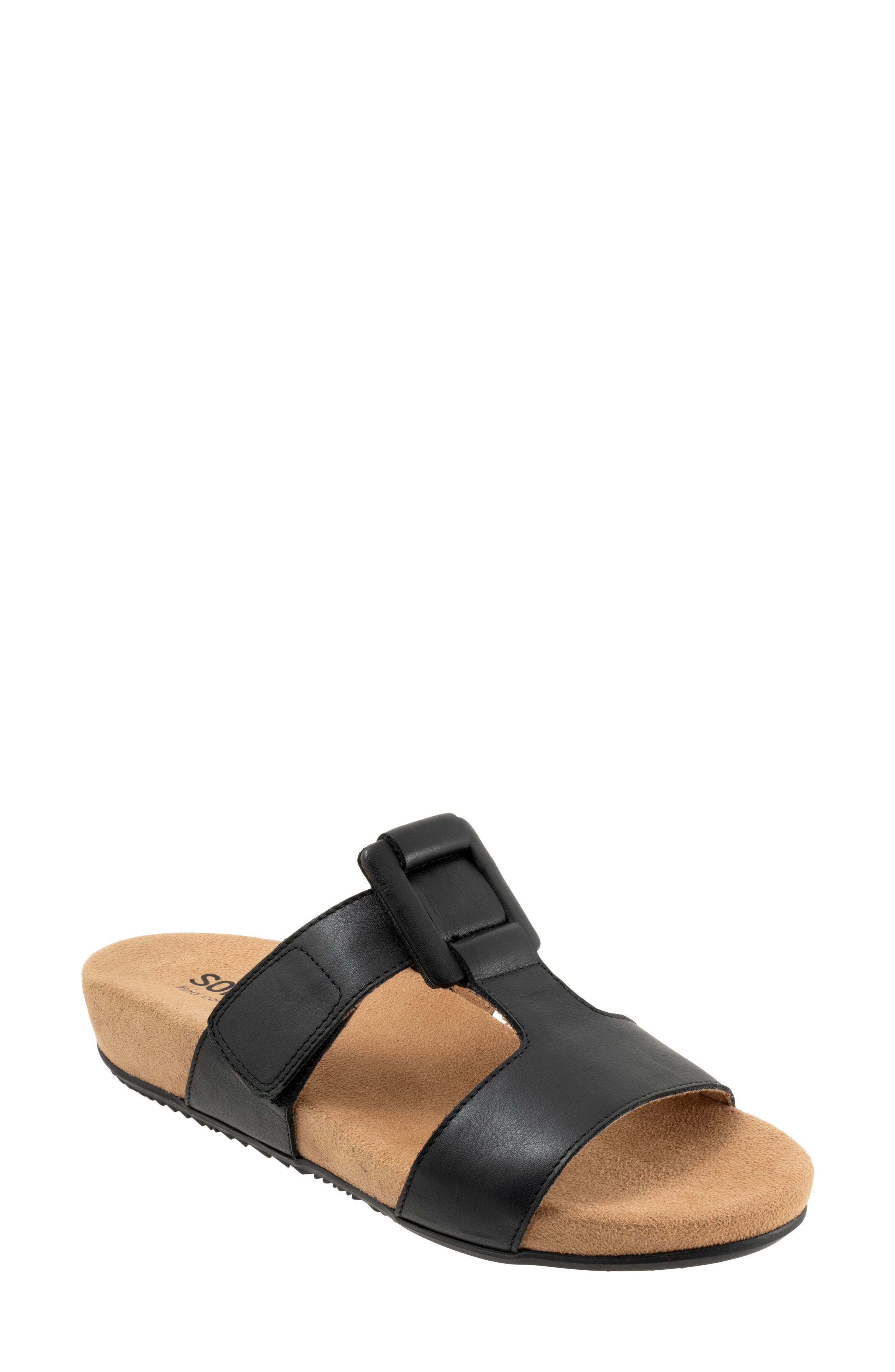 SoftWalk<sup>®</sup> Bexley Platform Slide Sandal, Main, color, Black